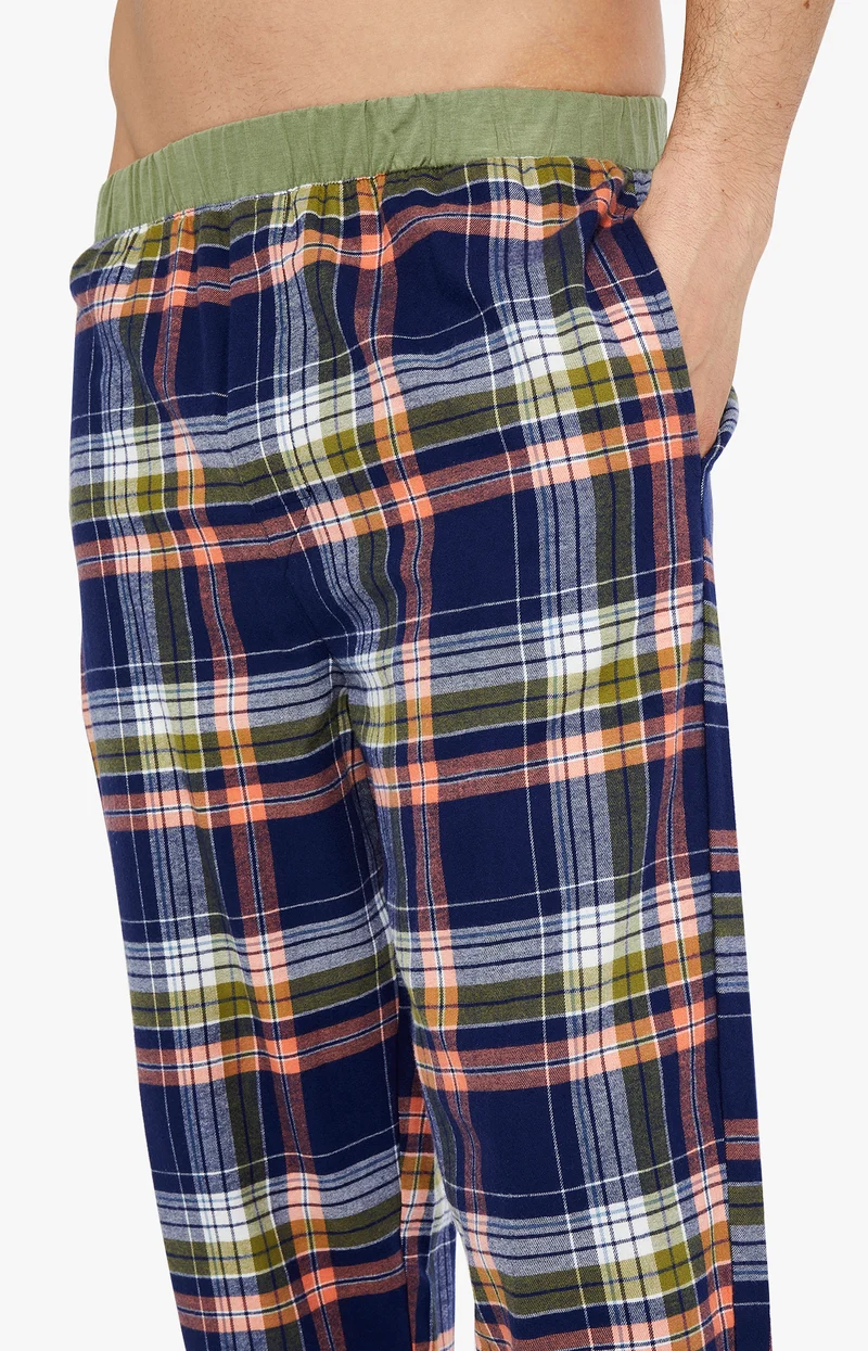 Pyjama en jersey épais et flanelle de coton - Pilier de la Nuit