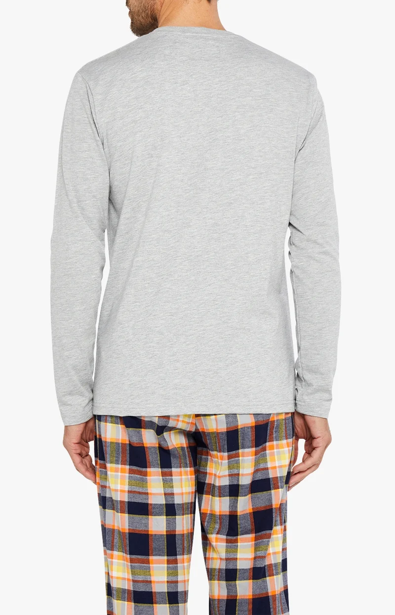 Tee-shirt manches longues Coton - Gris