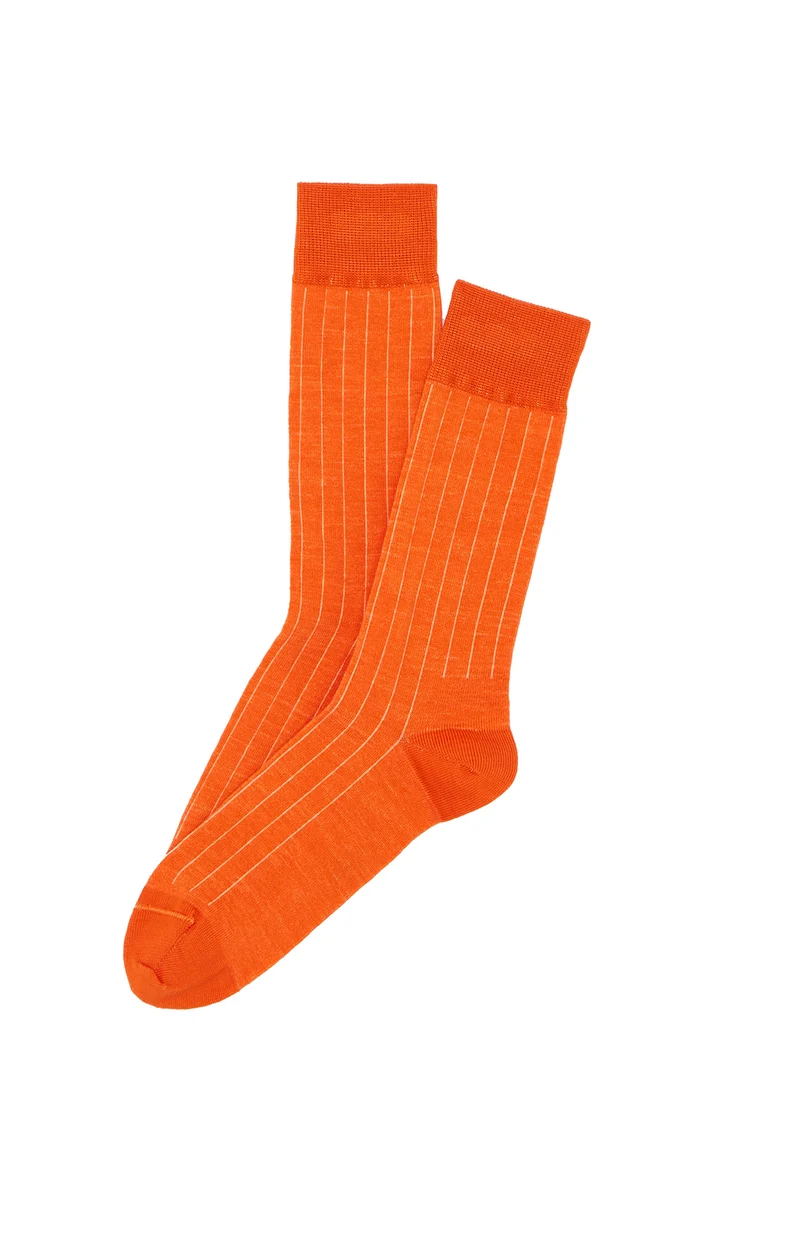 Chaussettes Laine et Coton - Orange