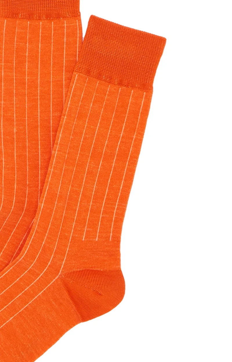 Chaussettes Laine et Coton - Orange