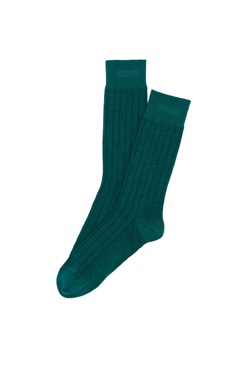 Chaussettes Laine et Coton - Green