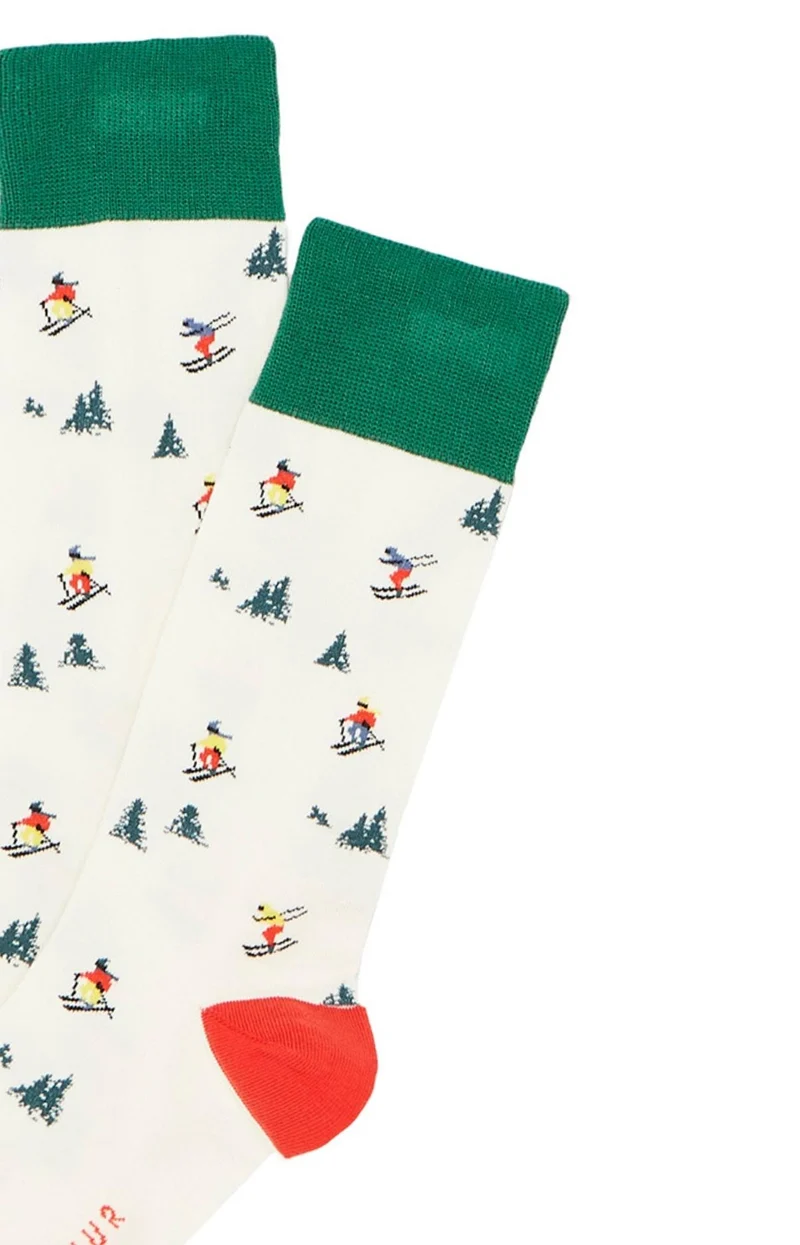 Chaussettes - Skieurs Ivoire