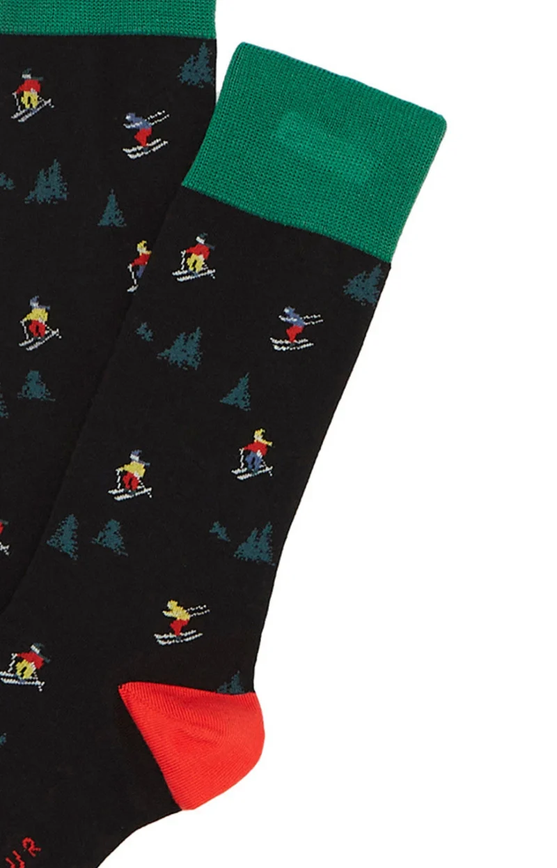 Chaussettes - Skieurs Noir