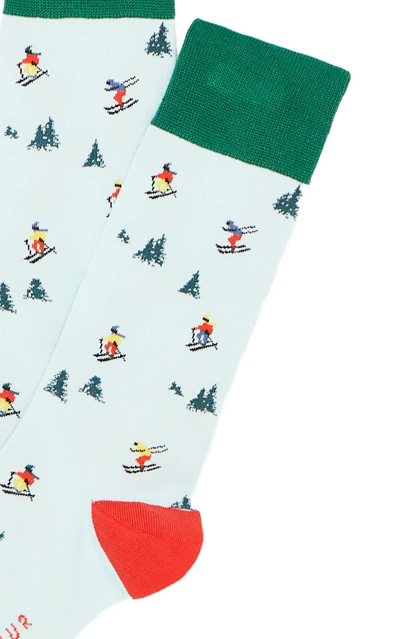 Chaussettes - Skieurs Ciel