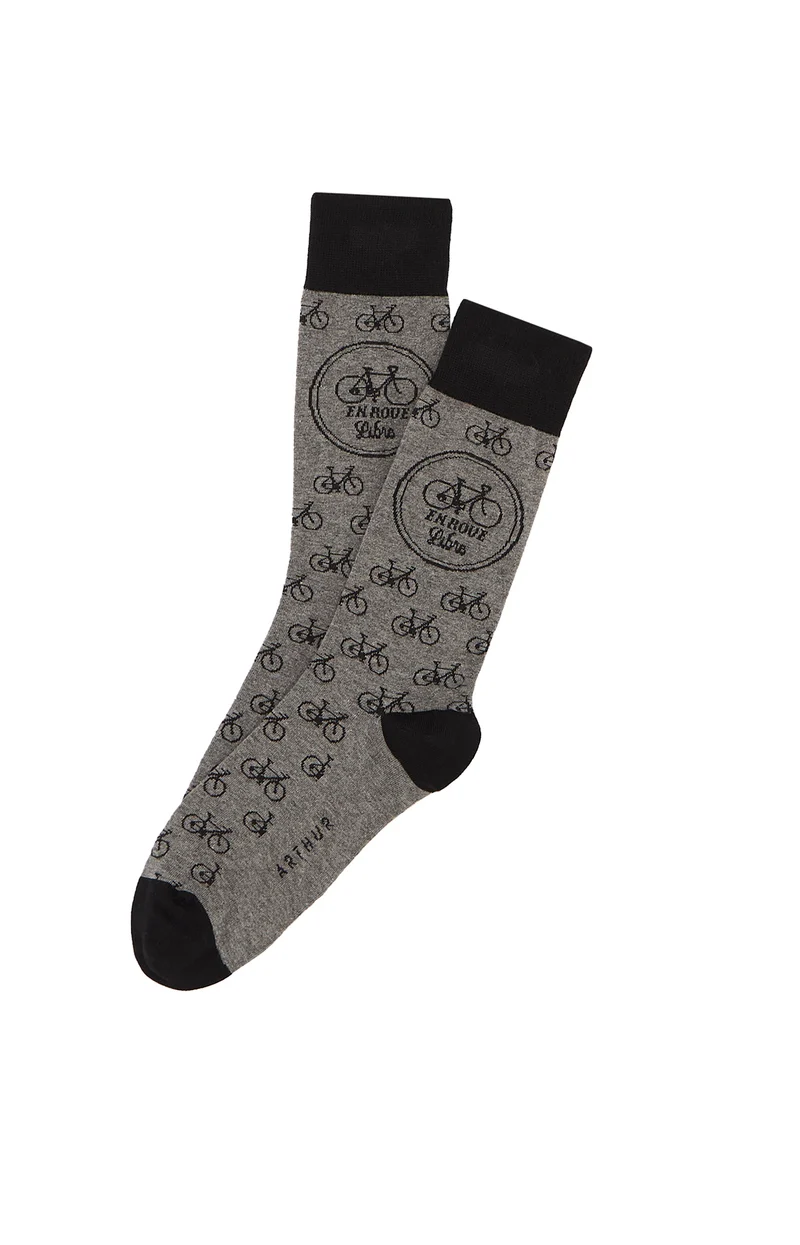 Chaussettes en coton - Roue Libre Gris