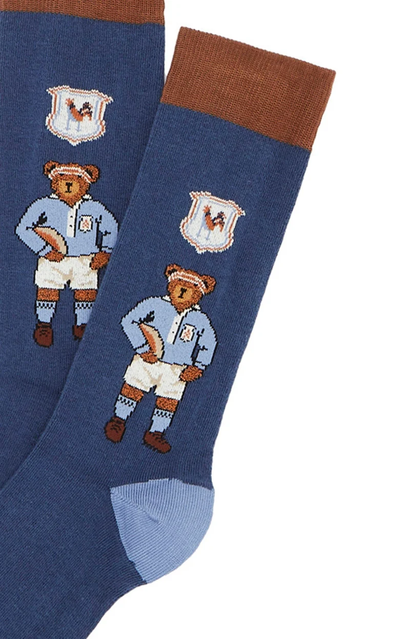 Chaussettes - Teddy Rugby Bleu