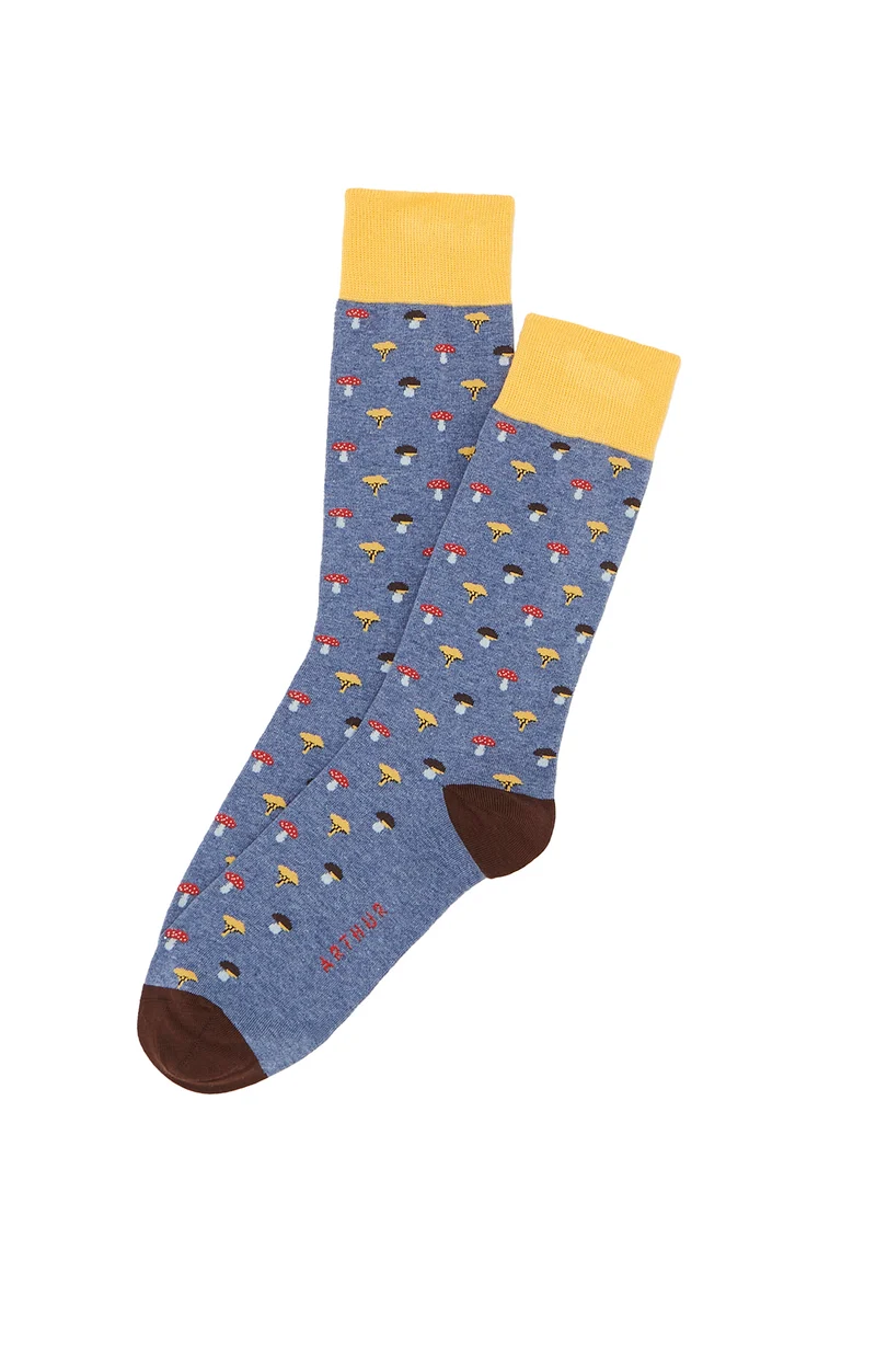 Chaussettes - Champignons Bleu