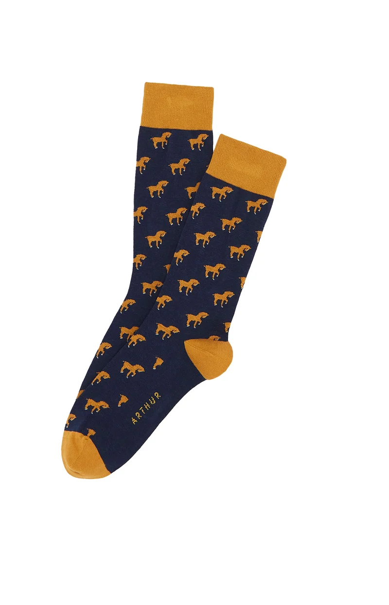 Chaussettes Petits Chevaux - Marine
