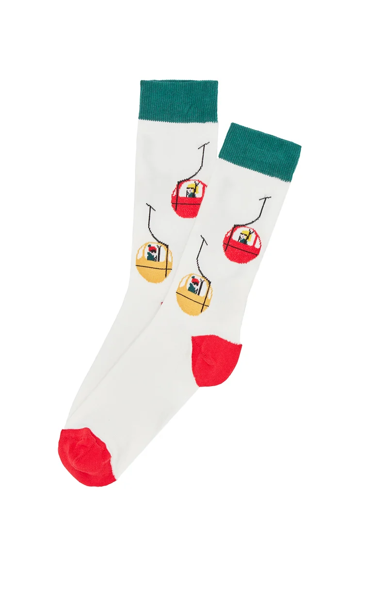Chaussettes Télécabine - Blanc