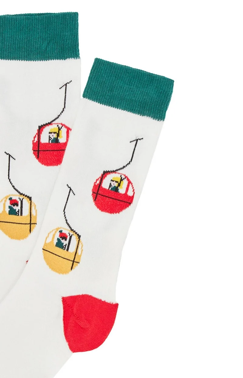 Chaussettes Télécabine - Blanc