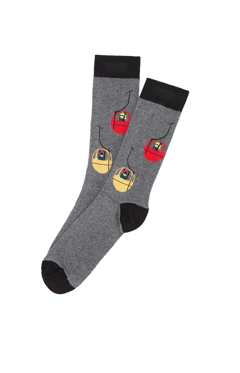 Chaussettes Télécabine - Gris