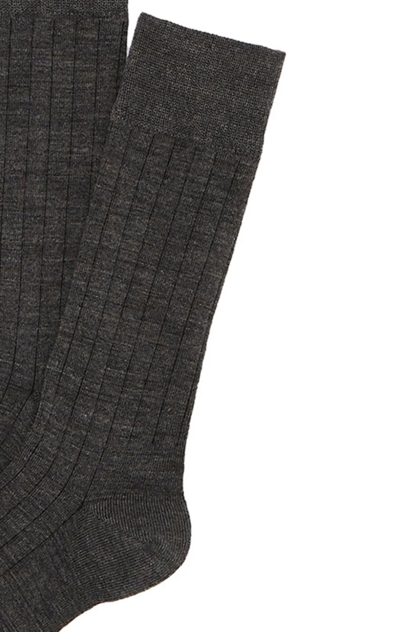Chaussettes Laine et Coton - Anthracite