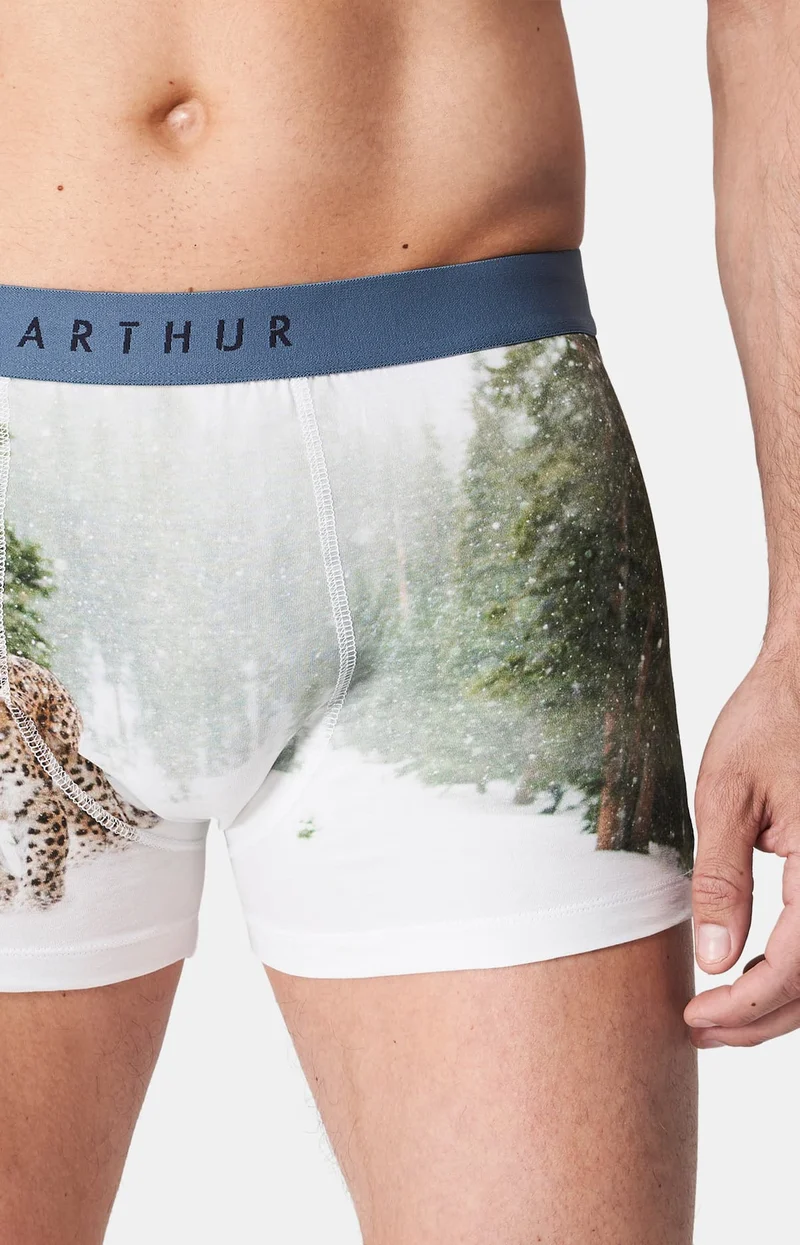 Boxer en jersey de coton - Panthère des Neiges
