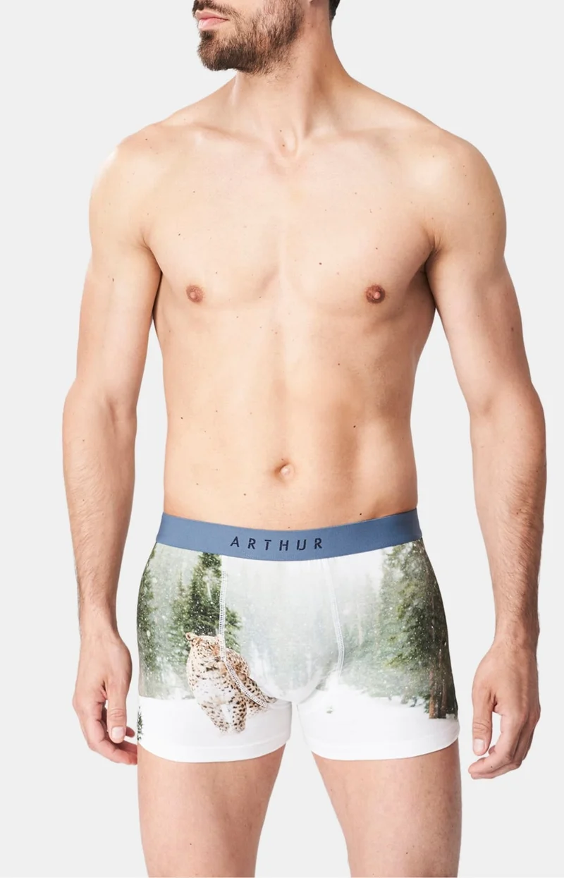 Boxer en jersey de coton - Panthère des Neiges