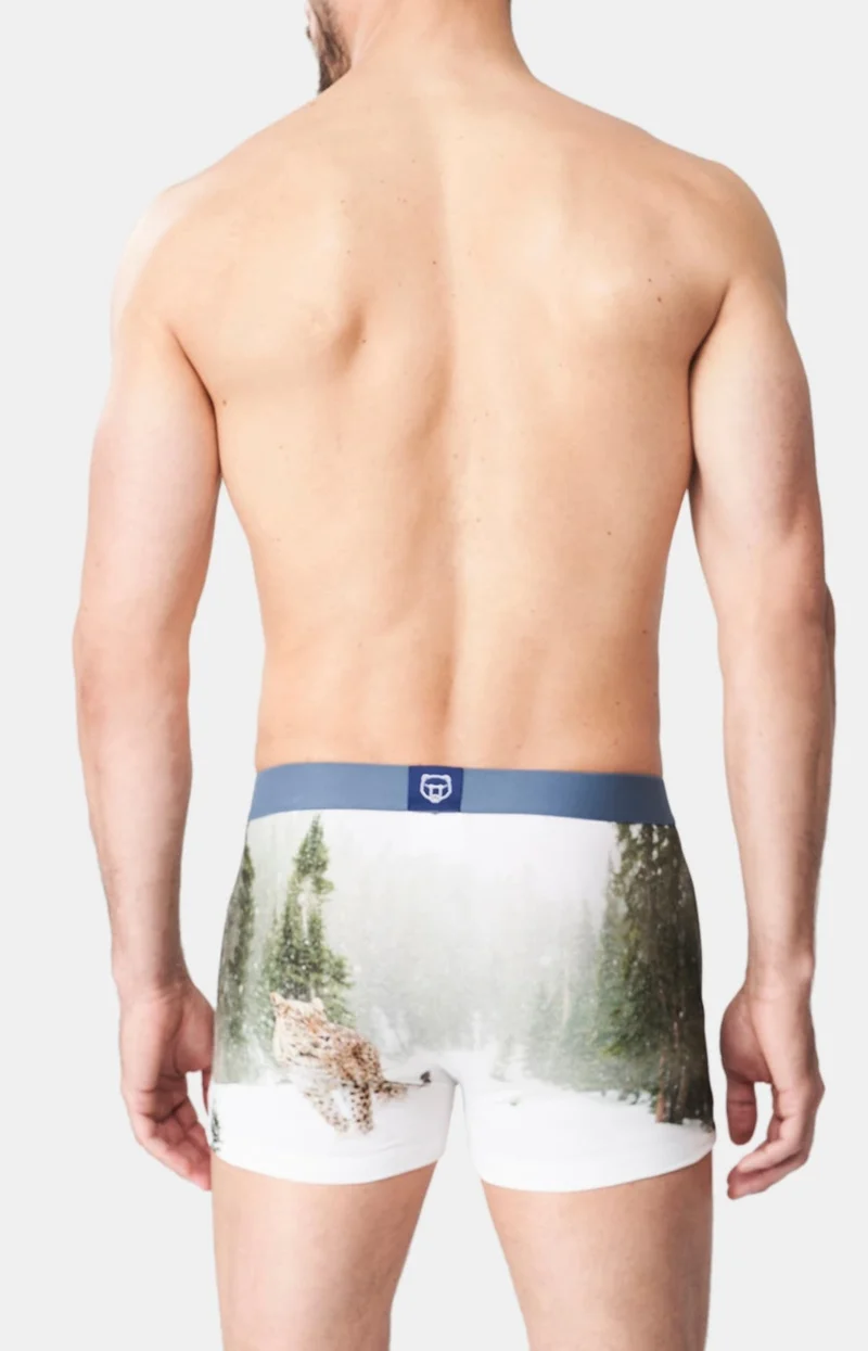 Boxer en jersey de coton - Panthère des Neiges