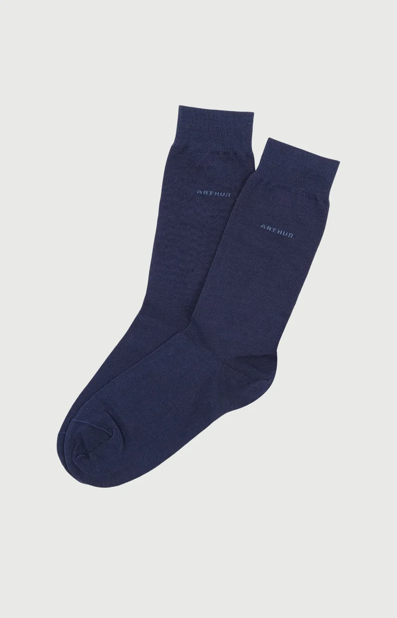 Chaussettes en coton - Marine
