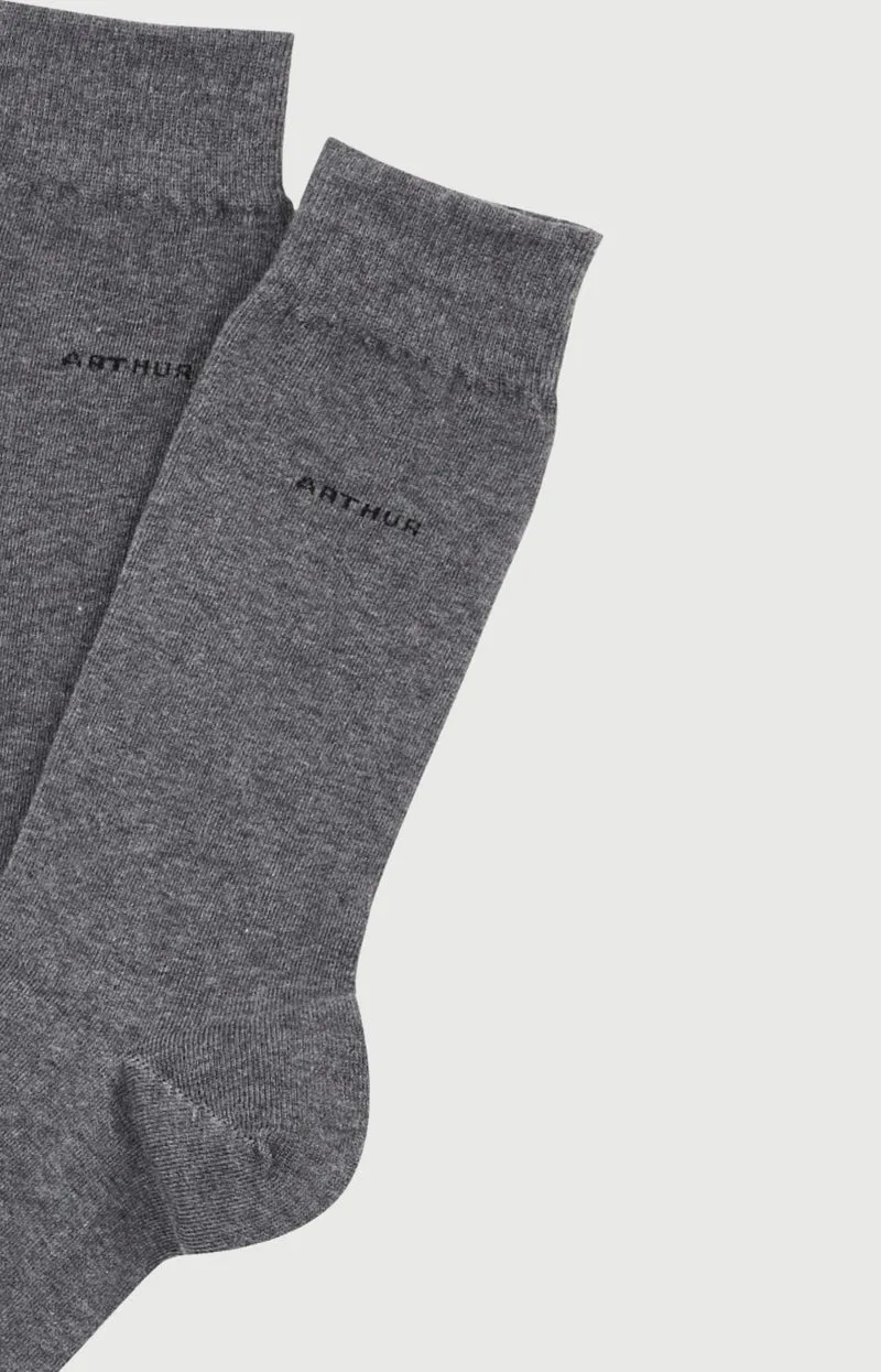Chaussettes en coton - Anthracite