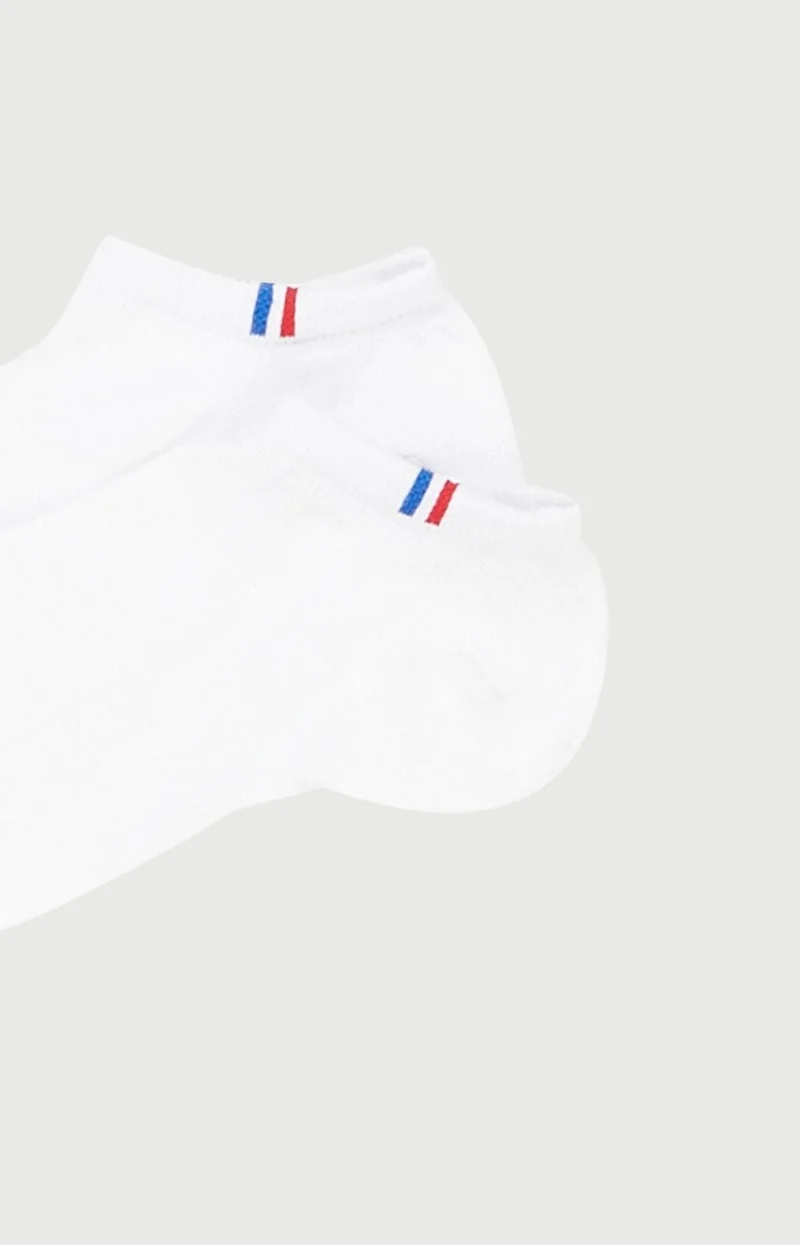 Pack 2 chaussettes en coton - Blanc