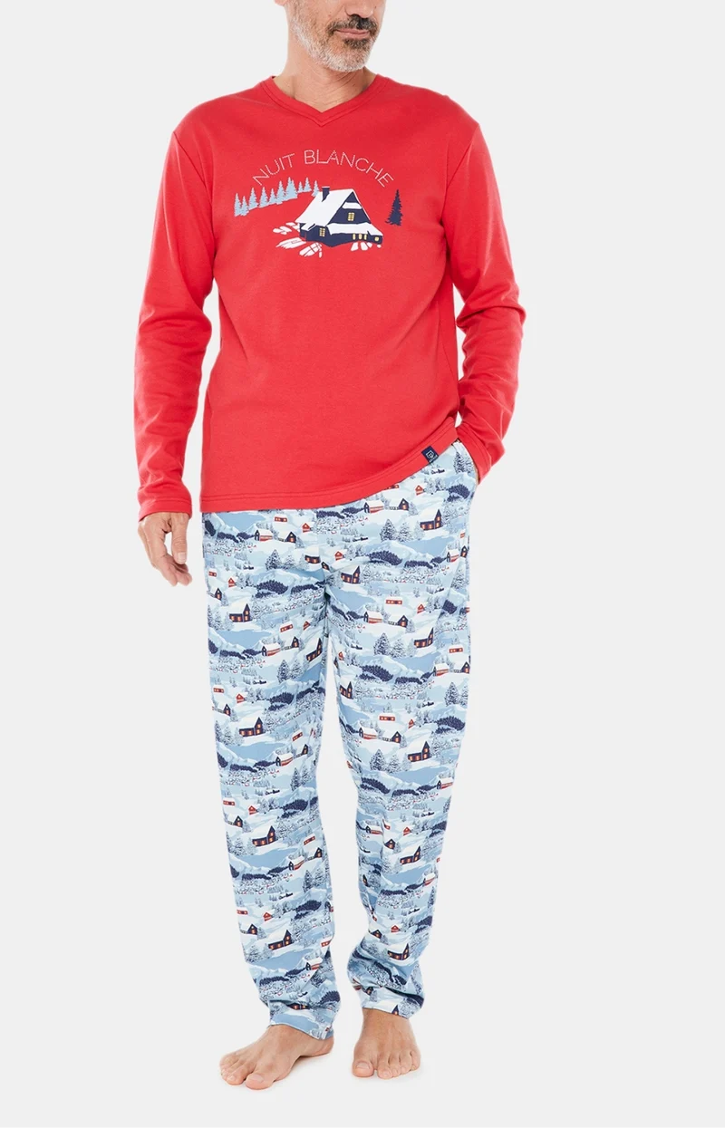 Pyjama Petits Chalets - Rouge
