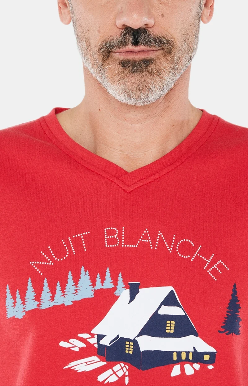 Pyjama Petits Chalets - Rouge