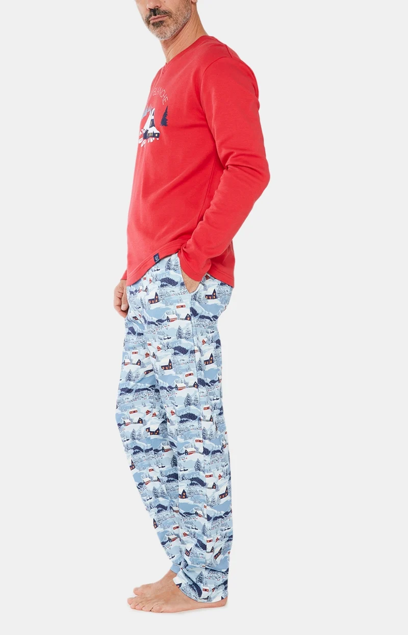 Pyjama Petits Chalets - Rouge