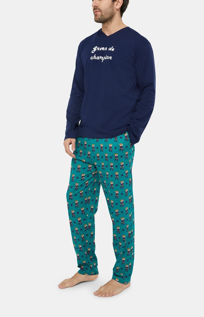 Pyjama Green de champion - Marine
