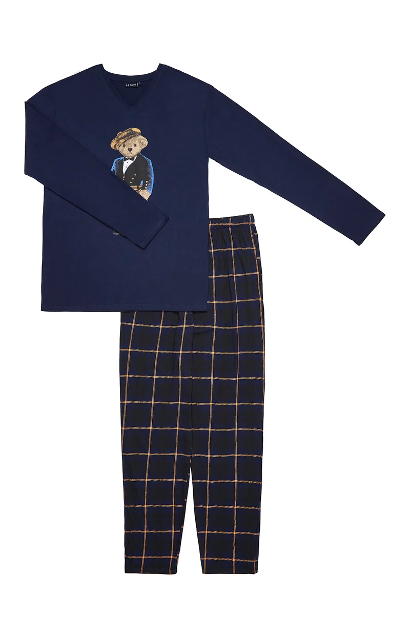 Pyjama Boston - Bleu