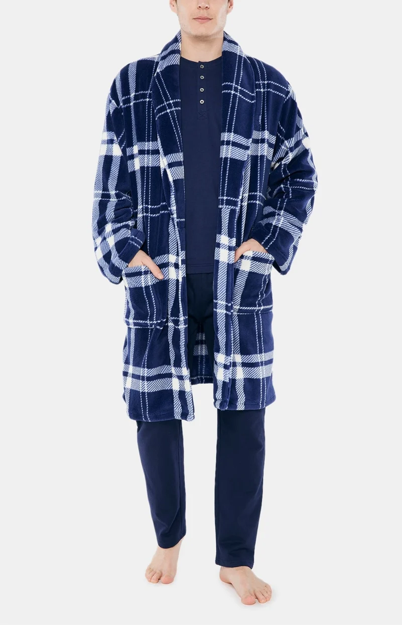 Robe de chambre Polaire - Big Carreaux