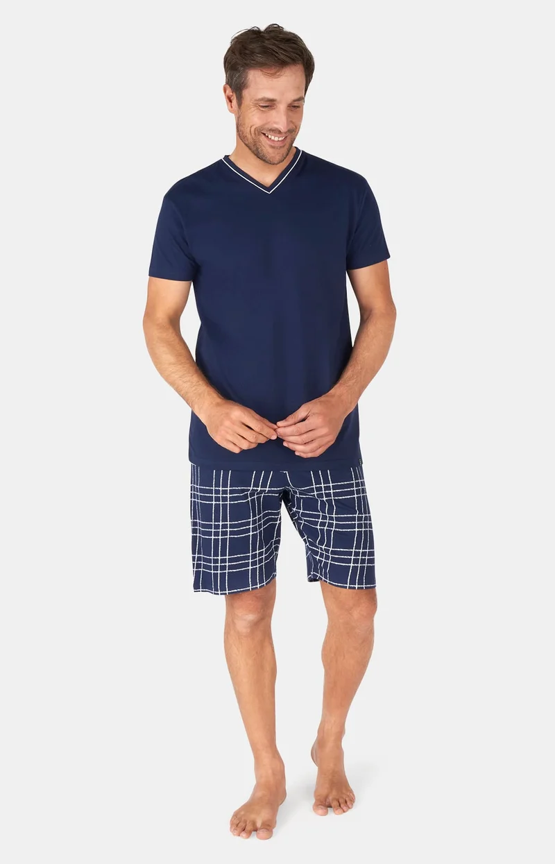 Pyjashort en jersey de coton léger - Lewis