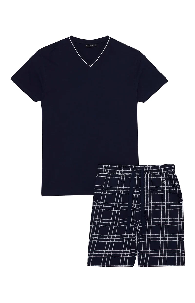 Pyjashort en jersey de coton léger - Lewis