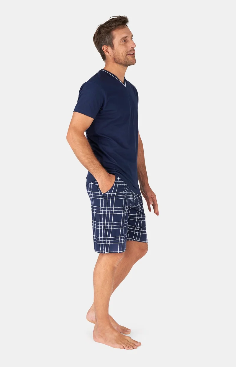 Pyjashort en jersey de coton léger - Lewis