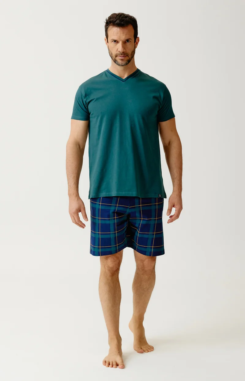 Pyjashort en jersey de coton léger - Noah