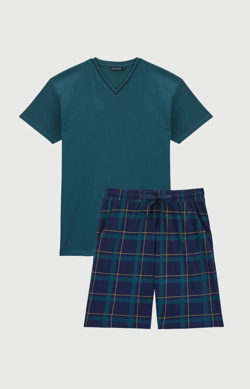 Pyjashort en jersey de coton léger - Noah
