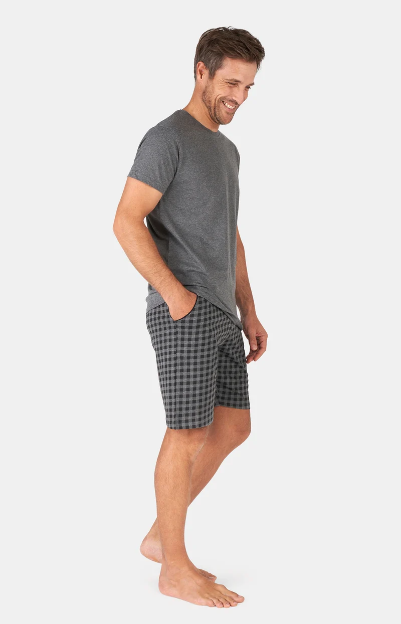Pyjashort en jersey de coton léger - Karl