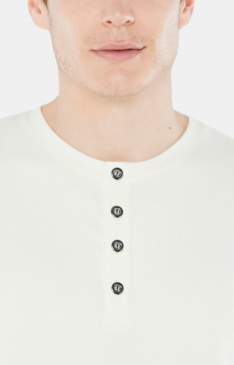 Tee-shirt manches Longues Coton - Ecru