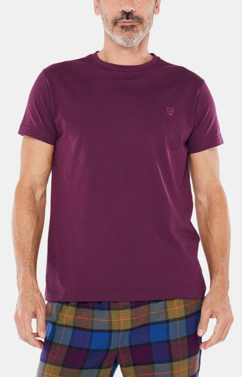 Tee-shirt manches courtes Coton - Bordeau