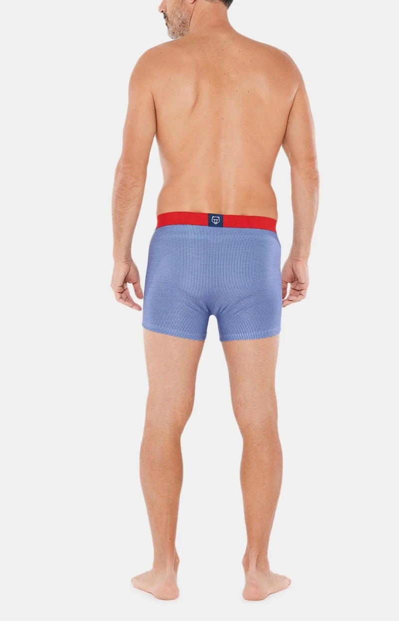 Boxer en maille microfibre - Caviar Bleu