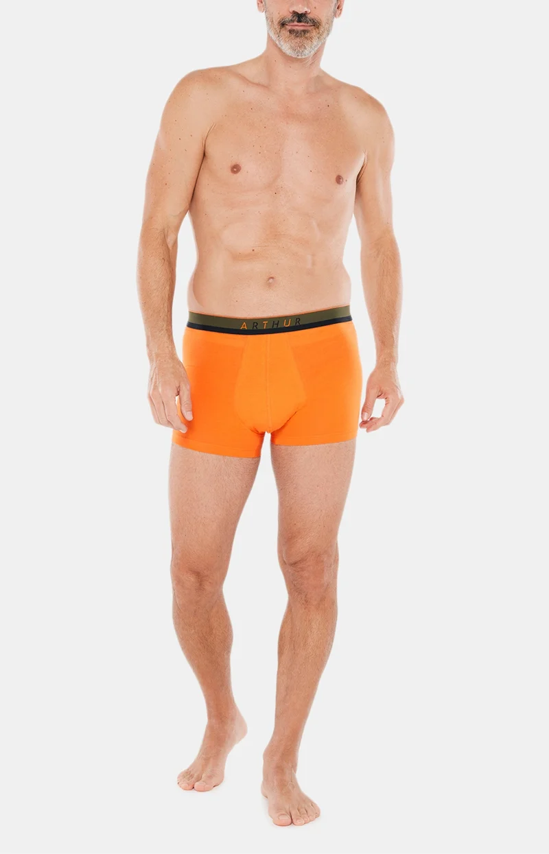 Boxer Slippé Coton - Orange