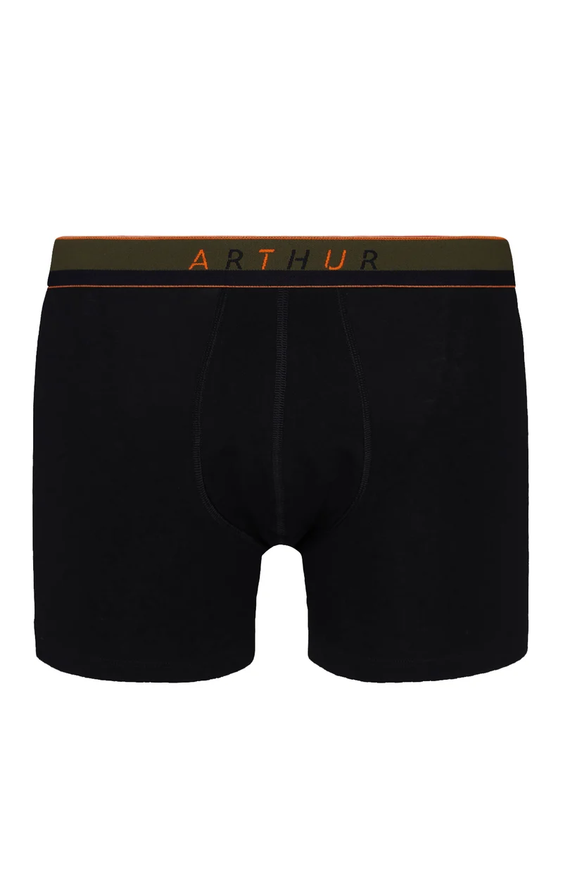 Boxer Slippé Coton - Noir