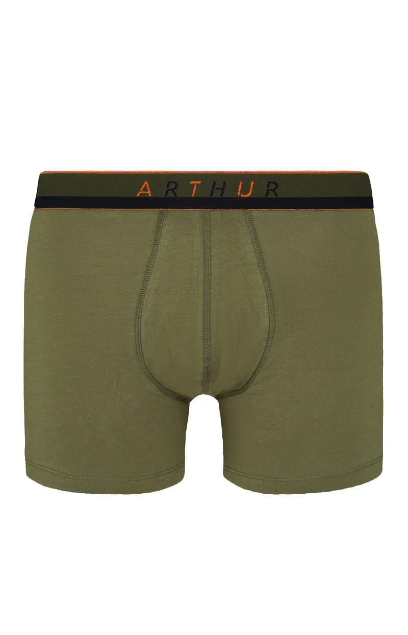 Boxer Slippé Coton - Kaki