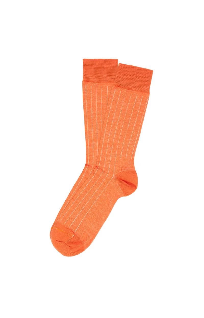 Chaussettes Laine et Coton - Orange