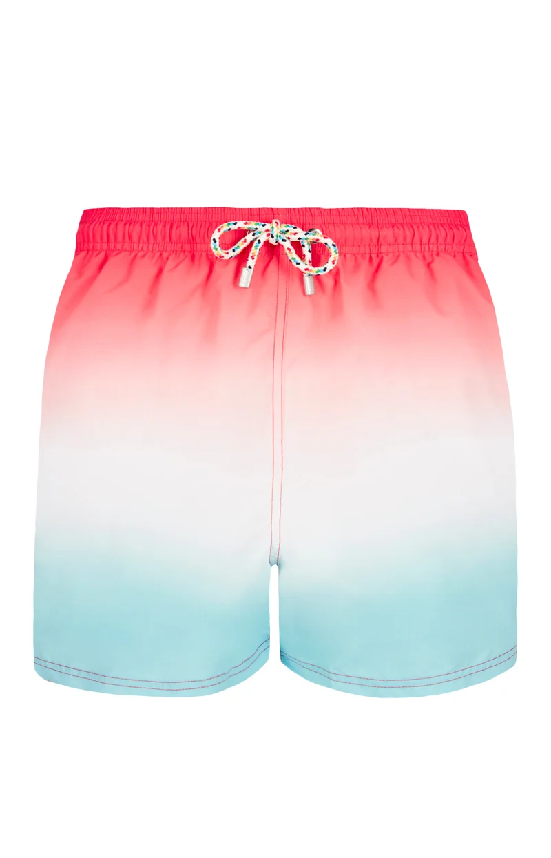 Short de bain - Tie & Dye Rouge