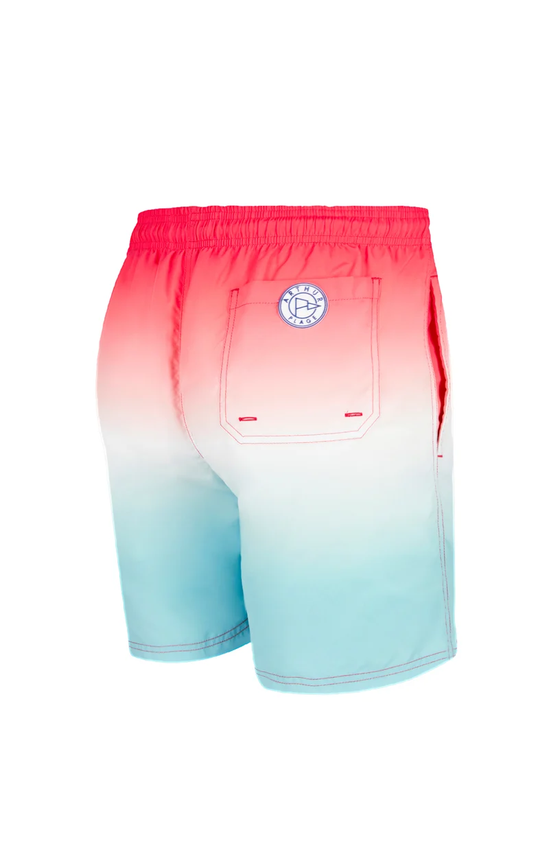 Short de bain - Tie & Dye Rouge