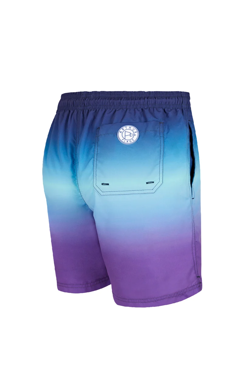 Short de bain - Tie & Dye Bleu