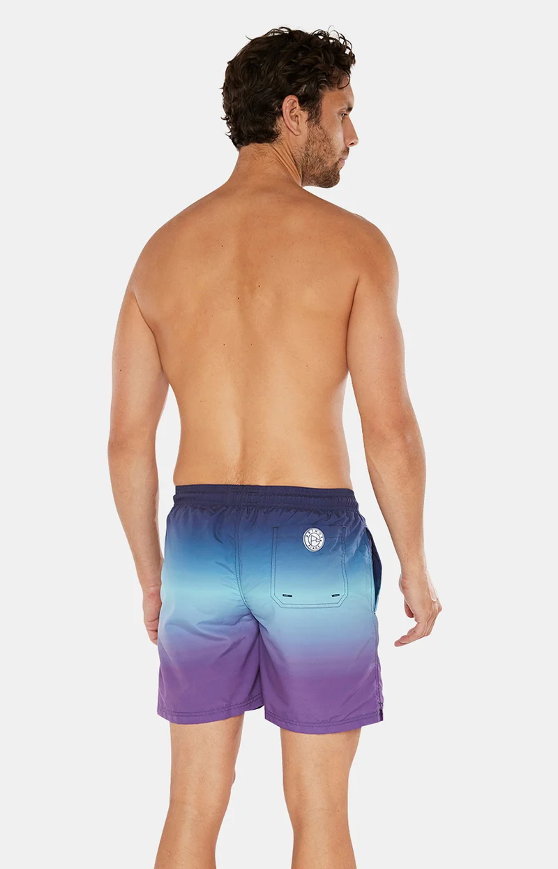 Short de bain - Tie & Dye Bleu