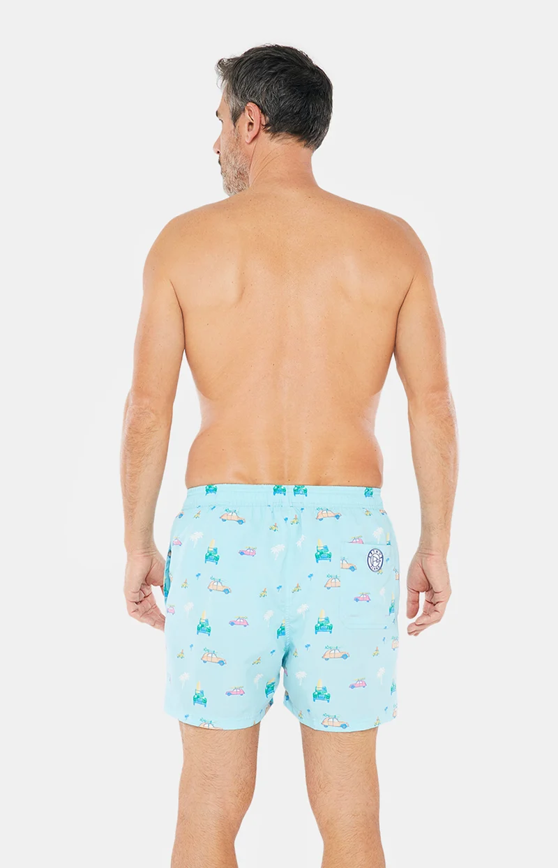 Short de bain 2CV - Bleu