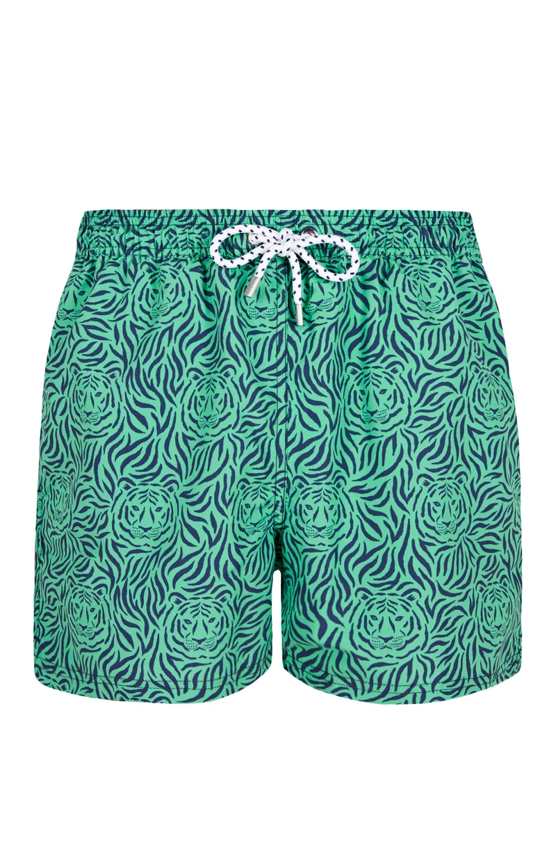 Short de bain Tigre - Vert