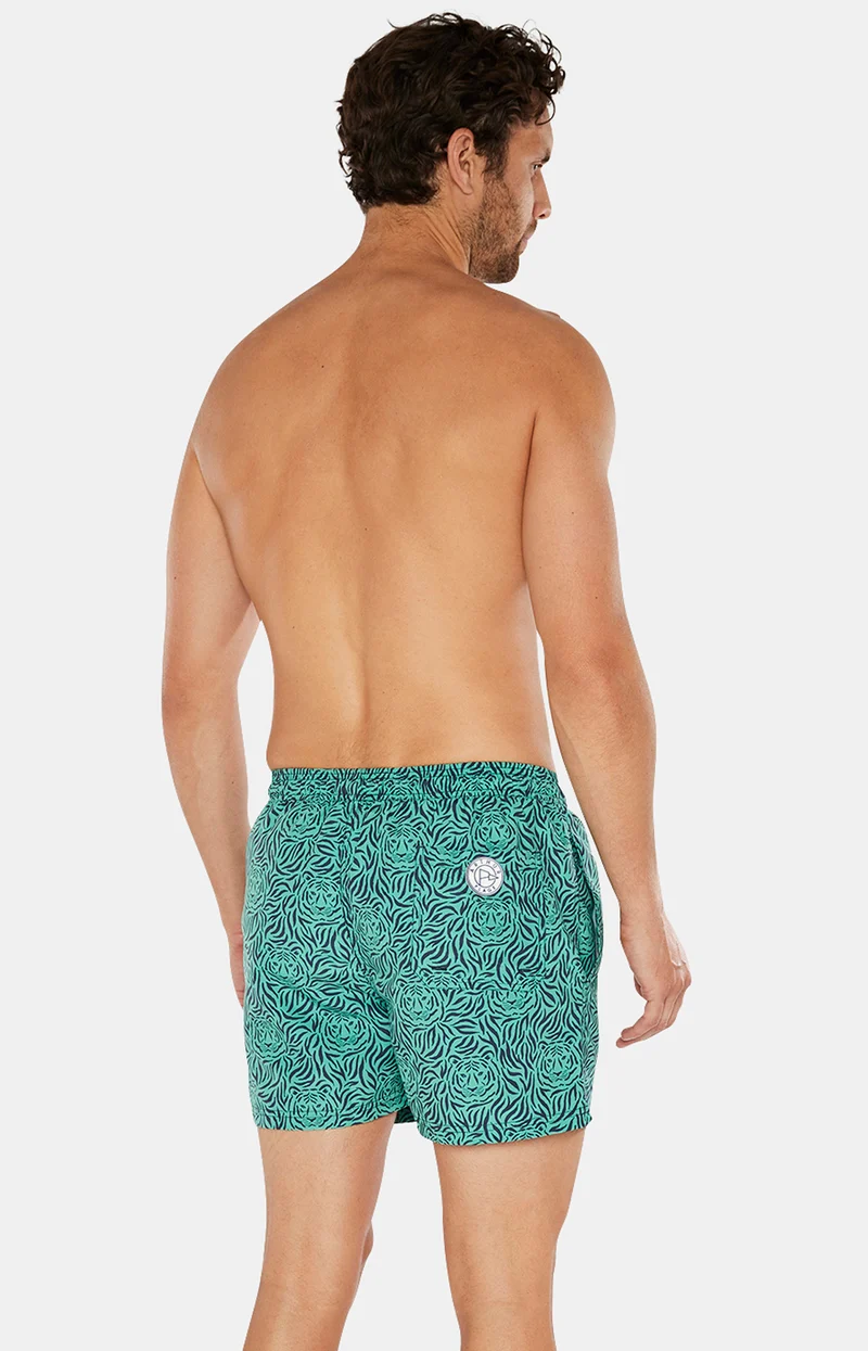 Short de bain Tigre - Vert