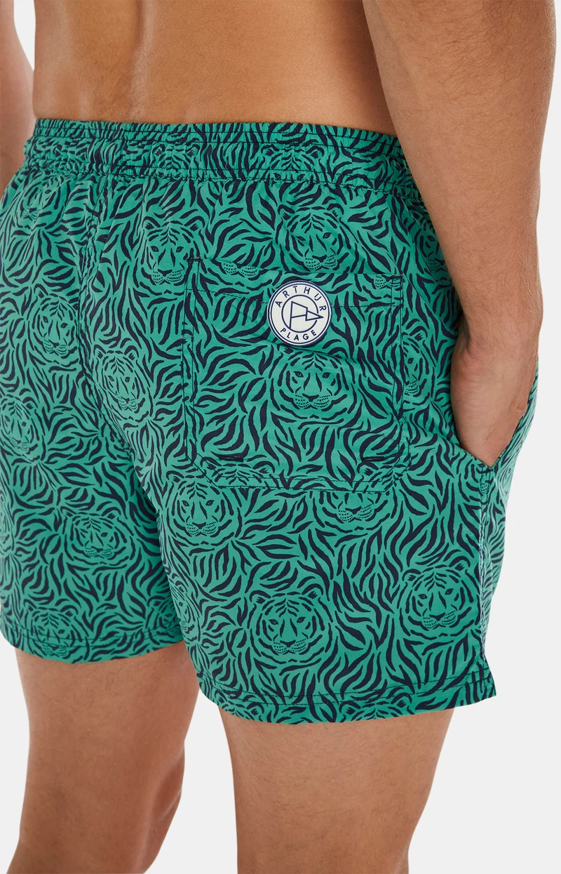 Short de bain Tigre - Vert