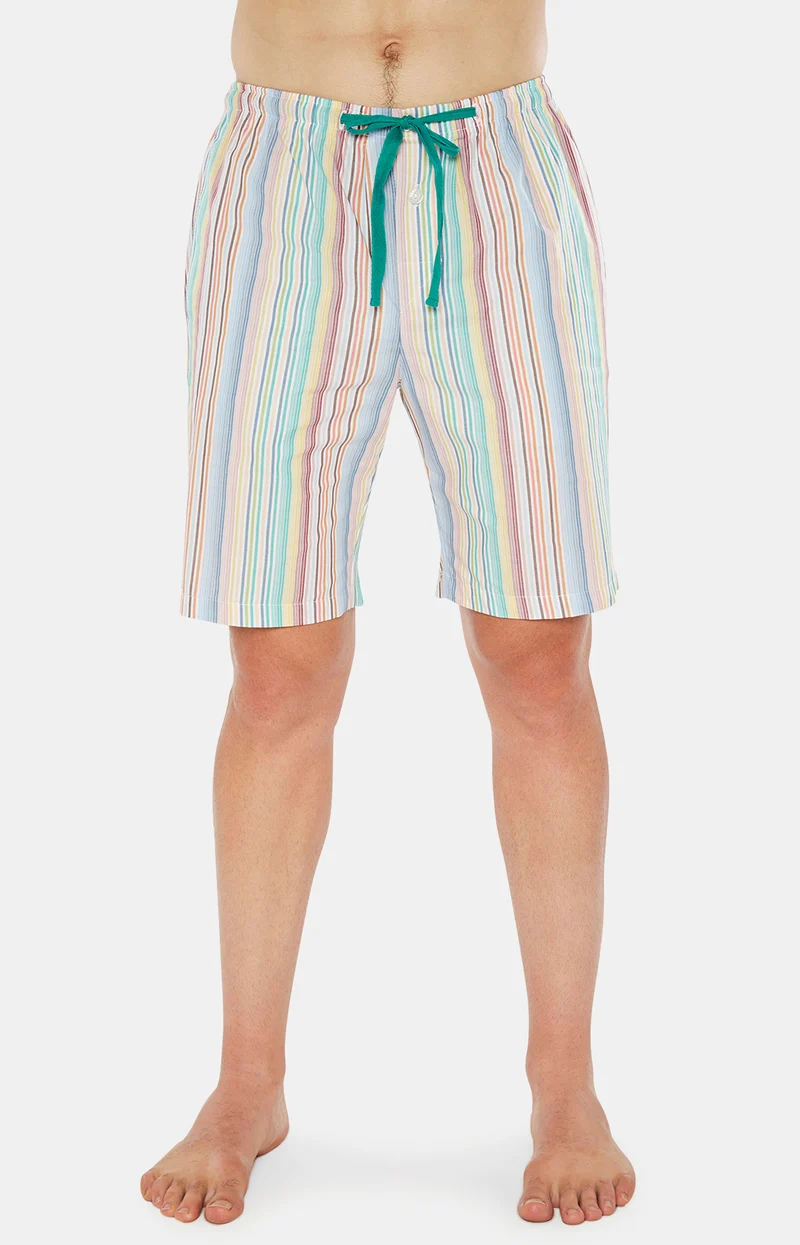 Pyjashort boutonné Rayure Keys